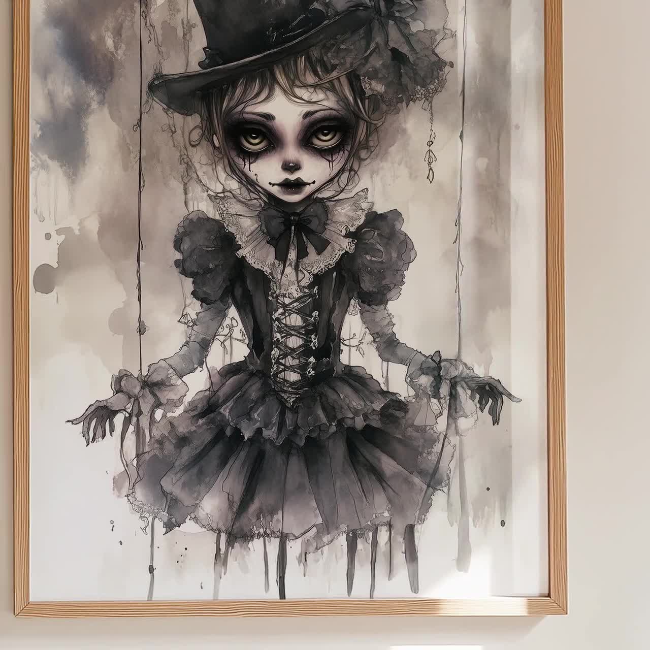 Gothic Victorian-inspired Printable - Moody Watercolor